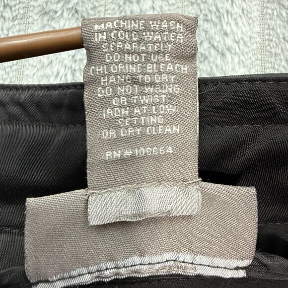 Kenar Skirt Womens 8 Black Goth Flare Retro A-Line Zip Front‎ Pockets Parachute - Picture 7 of 7